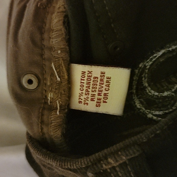 Reba..Brown Decorative Pants Flared Cut size 4 womens - Picture 8 of 8